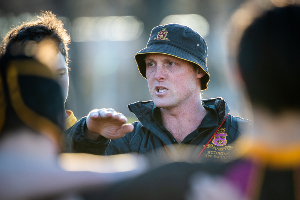 Head rugby coach at Hutchins, Shaun Killian. Photo: Rugby AU Media/Stuart Walmsley