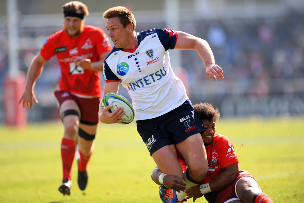 Dane Haylett-Petty scored a try for the Rebels in Japan. Photo: Getty Images
