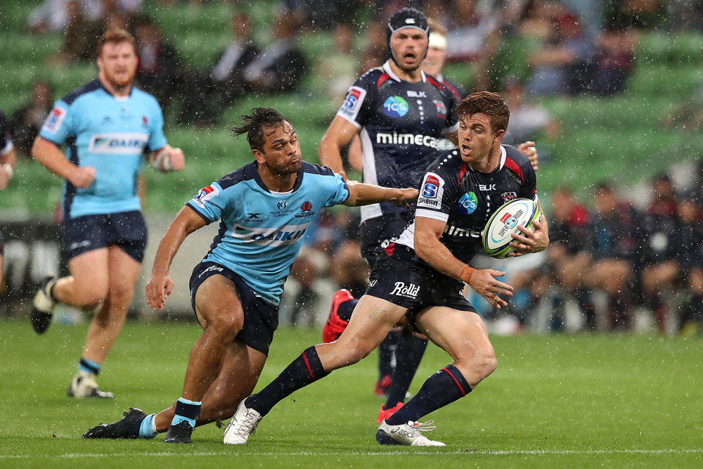 Andrew Kellaway scored a double for the Rebels. Photo: Getty Images