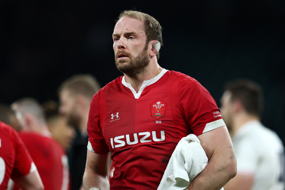 Alun Wyn Jones will equal Richie McCaw's Test caps record this weekend. Photo: Getty Images