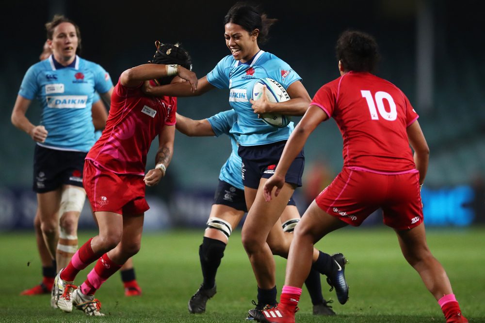 Lafai in action for the Waratahs in the 2018 Super W final. Photo: Getty Images