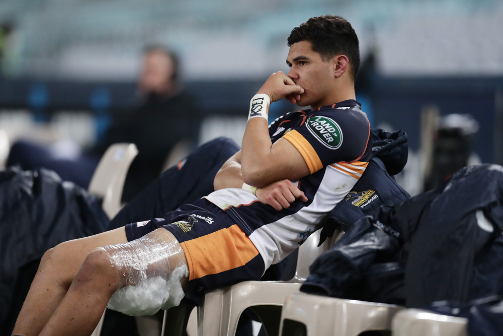 Noah Lolesio was ruled out at the half-hour mark. Photo: Getty Images